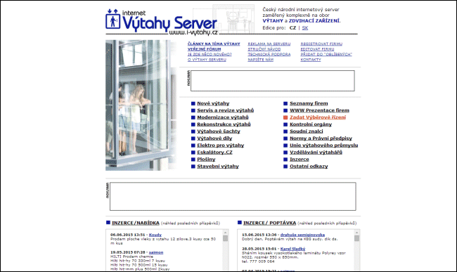 Výtahy Server 2014